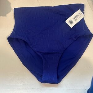 SPANX Royal Blue High-Waist Swim Bottoms